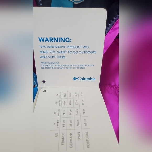 Columbia Toddler Kitterwibbit Jacket‎ Size 3_6 Months - Picture 8 of 14